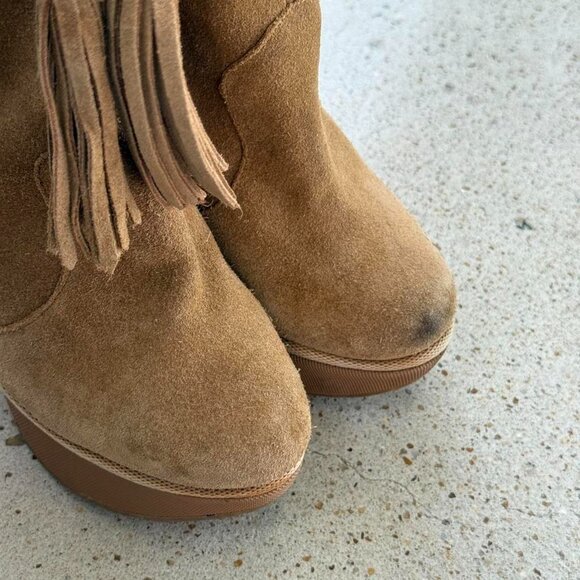 y2k fringe suede boots - Picture 6 of 8